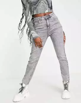 Джинсы прямого кроя Vero Moda Brenda из стираного серого денима
