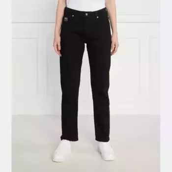 Джинсы прямого кроя Versace, черный