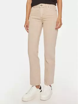 Джинсы прямого кроя W4YA98 D5E71 Guess Jeans, бежевый