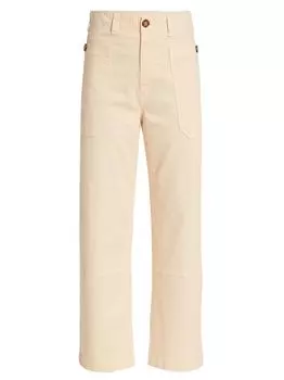 Джинсы прямого кроя в стиле милитари Frame, розовый