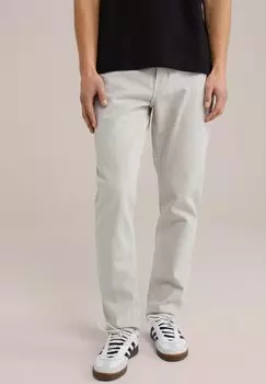 Джинсы прямого кроя WE Fashion, светло-серый