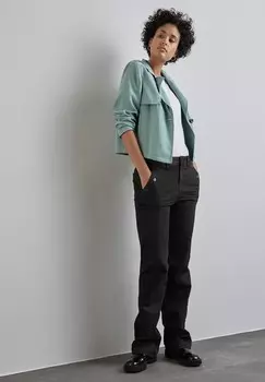 Джинсы прямого кроя WIDE LEG Street One, черный металлик