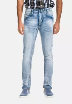 Джинсы прямого кроя WORN Koroshi, цвет azul cl light blue