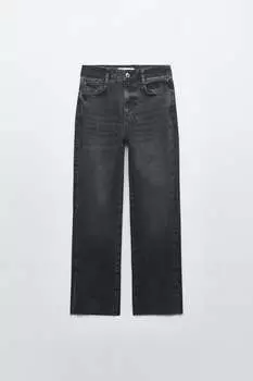 Джинсы прямого кроя z1975 ZARA, черный