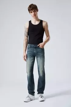 Джинсы прямого покроя Klean Regular Weekday, синий