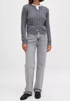 Джинсы прямого покроя NA-KD, серый