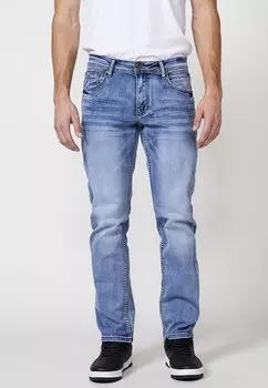Джинсы прямого покроя STRETCH Koroshi, светло-голубой