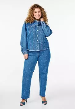 Джинсы прямого покроя Zizzi, деним