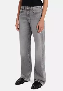 Джинсы прямые 7 for all mankind, серый