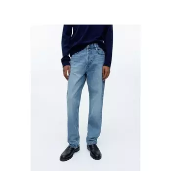 Джинсы прямые Arket со средней талией, синий