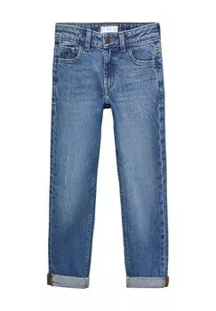 Джинсы прямые Mango Kids, цвет mittelblau
