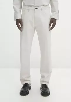 Джинсы прямые Massimo Dutti, цвет beige