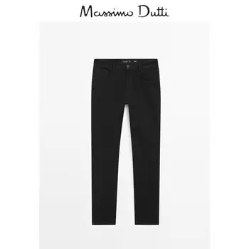 Джинсы прямые Massimo Dutti мужские, черный