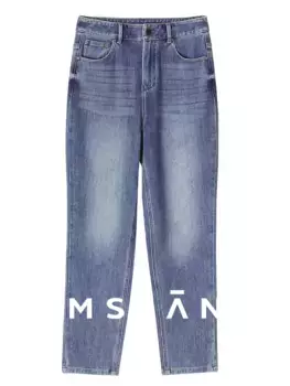 Джинсы прямые MSlan длинные, синий