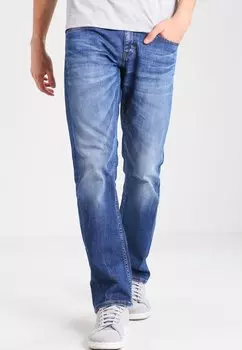 Джинсы прямые, слегка поцарапанные. OREGON Mustang, цвет light scratched used