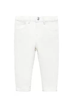 Джинсы прямые XAVI Mango Kids, цвет white