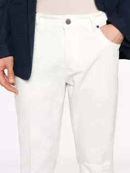 Джинсы PT Torino с рваными деталями, белый