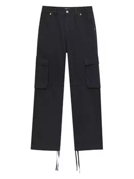 Джинсы Pull&Bear Loose fit Cargo Jeans, базальтовый серый