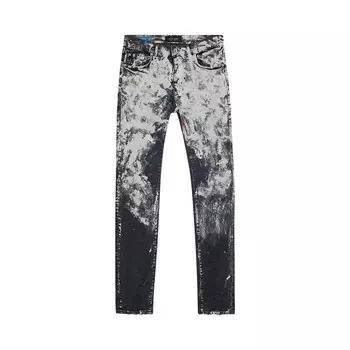 Джинсы PURPLE BRAND Low Rise Slim Leg Heavy Paint Over Jean Black, черный