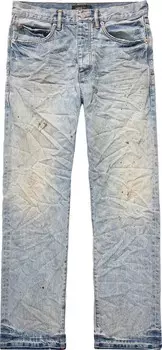 Джинсы PURPLE BRAND Straight Leg 'Vintage Dirty Painted', синий
