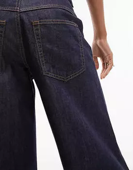 Джинсы расклешенного кроя с низкой посадкой Topshop Coord цвета индиго