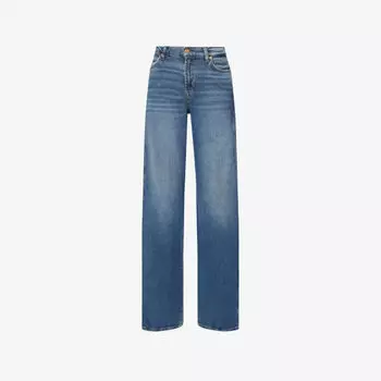 Джинсы расклешенные 7 For All Mankind с добавками, синий