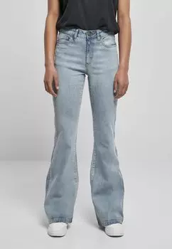 Джинсы расклешенные Urban Classics DAMEN HIGH WAIST, цвет Tinted Light Blue Washed