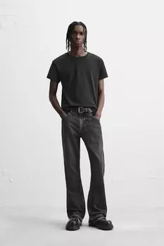 Джинсы расклешенные ZARA, черный