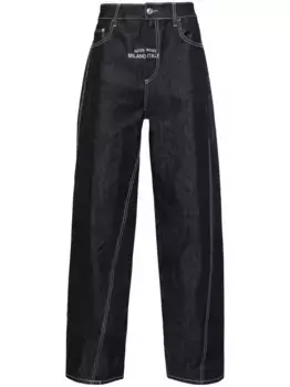 Джинсы Raw Denim Wide GCDS, синий