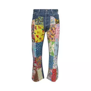 Джинсы READYMADE Patchwork Jeans 'Blue', синий