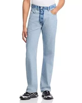 Джинсы Regular Fit из денима MM6 Maison Margiela, синий