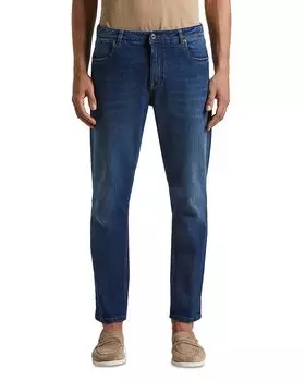 Джинсы Regular Fit Washed в синем цвете Peserico, синий