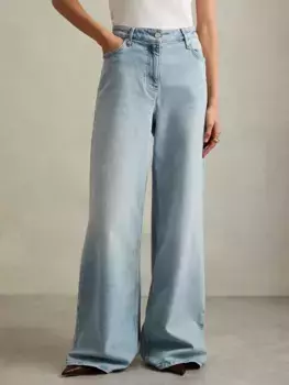 Джинсы Reiss Crete Wide Leg, цвет light/blue