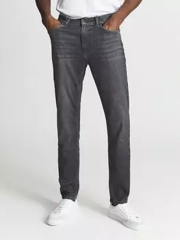 Джинсы Reiss Harry Slim, потертый серый