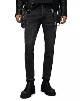 Джинсы Rex Slim Fit черного цвета ALLSAINTS, цвет Black