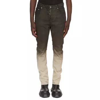 Джинсы Rick Owens DRKSHDW Detroit Cut, коричневый/светло-коричневый