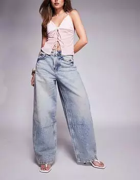 Джинсы River Island Balloon в цвете Lightwash