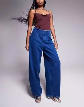 Джинсы River Island Balloon в цвете «полупрозрачный синий»