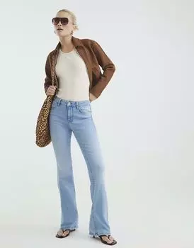 Джинсы River Island Bootcut средней посадки из денима - светлые