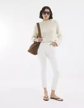 Джинсы River Island mom с высокой посадкой белого цвета