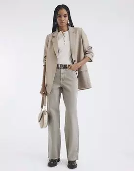 Джинсы River Island Relaxed прямого кроя коричневого цвета - светлый