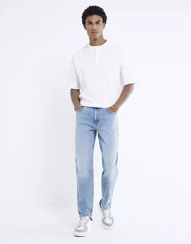 Джинсы River Island Tapered fit синего цвета - средний крой