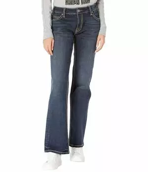 Джинсы Rock and Roll Cowgirl, Boyfriend Fit in Dark Wash W2-7537