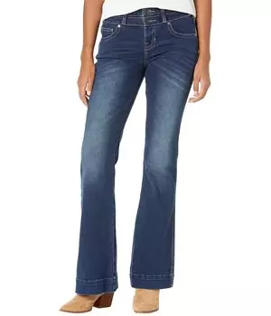 Джинсы Rock and Roll Cowgirl, Mid-Rise Trouser Jeans in Dark Vintage W8M1661