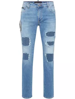 Джинсы Rock Star Studs Philipp Plein, синий