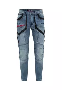 Джинсы рокового дизайна CIPO & BAXX, цвет Uni