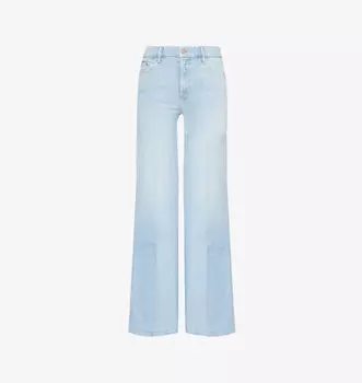 Джинсы Roller Sneaker с широкими штанинами и средней посадкой из эластичного денима Mother, цвет balls in your court