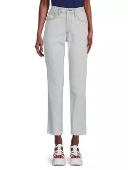 Джинсы Rosa с высокой посадкой и потертостями Rag & Bone, цвет Primrose Blue