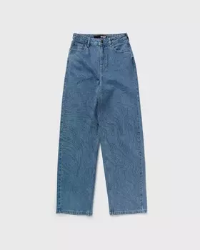 Джинсы Rotate Birger Christensen Rhinestone Wide Leg Jeans, цвет light blue denim