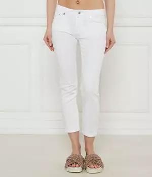 Джинсы розовые Slim fit Dondup - Made In Italy, белый
